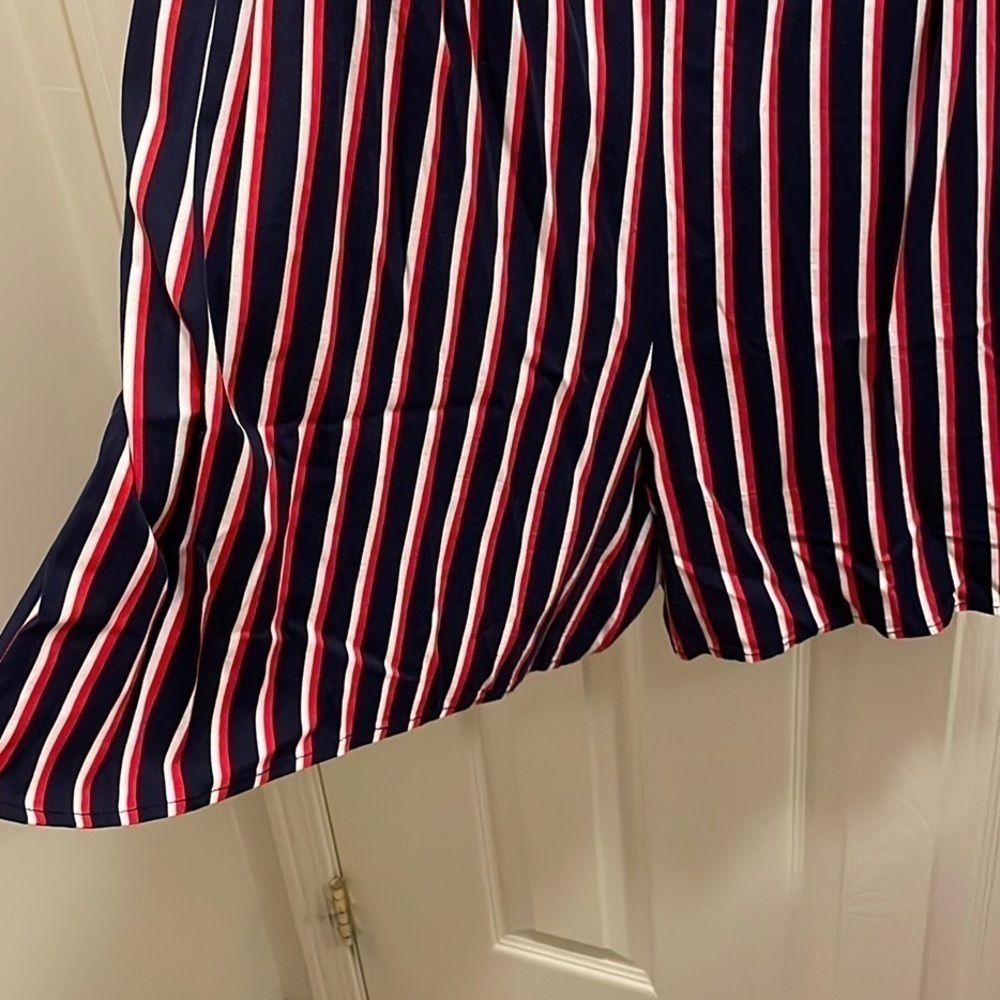 Torrid Short Striped Romper - Picture 5 of 6